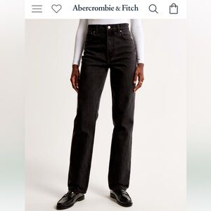 New with tags Abercrombie, the 90s straight ultra high-rise size 25 size 0 long